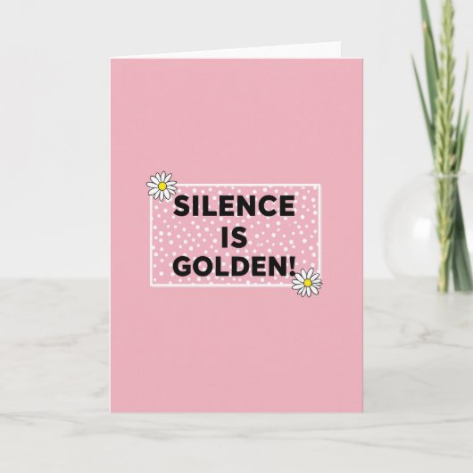 Bloemrijke Stilte is Gouden Kaart (Voorkant)