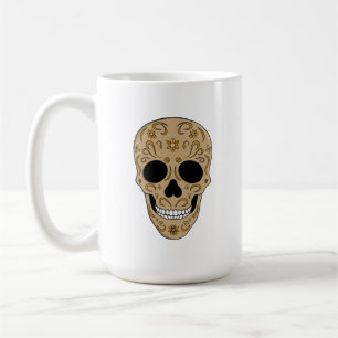Bloemrijke Suiker Schedel Dia de los Muertos Koffiemok