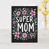 Bloemrijke Super Moeder Kaart (Gele Bloem)