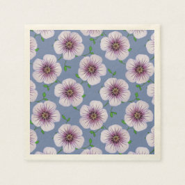 Bloemrijke Sweet Paarse Tuin Bloemen op elke Kleur Servet