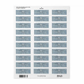 Bloemrijke tekeningen retouradreslabels etiket (Full Sheet)