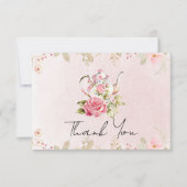 Bloemrijke Theepot Bruidsmeisjes Thee Feest Bedank Bedankkaart (Voorkant)