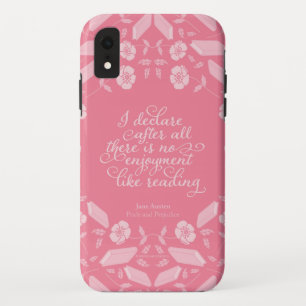 Bloemrijke trots en vooroordeel Jane Austen Boekac iPhone XR Hoesje