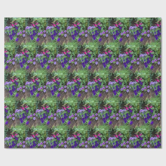 bloemrijke tuin cadeaupapier (Vlak)