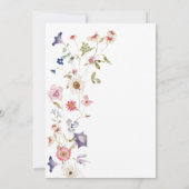 Bloemrijke uitnodiging voor bruidsbrunch (Achterkant)