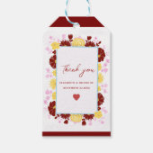 Bloemrijke unieke elegante bruiloft gunst Gift Lab Cadeaulabel (Voorkant)