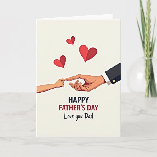 Bloemrijke Vaderdag Papieren Kaart (Voorkant)