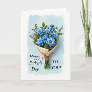 Bloemrijke Vaderdag Wenskaart Kaart