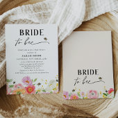 Bloemrijke veelkleurige bruid tot bij Vrijgezellen Kaart