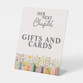 Bloemrijke Verhaalboek Haar Volgende Hoofdstuk Bru Reclamebord Met Voetstuk