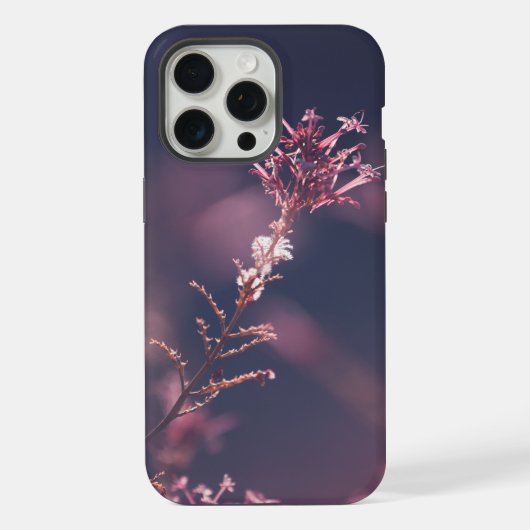 Bloemrijke vintage achtergrond iPhone hoesje (Achterkant)
