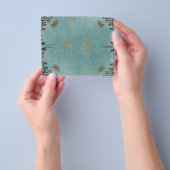 bloemrijke vintage flyer (Hand)