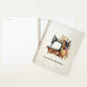 Bloemrijke Vintage Naaimachine Planner (Display)