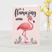 Bloemrijke Waadvogelkaart Kaart (Gele Bloem)
