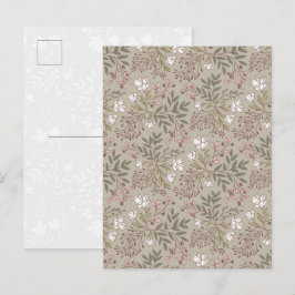 Bloemrijke Weide Dromen Wilde Bloem Botanische Kun Briefkaart
