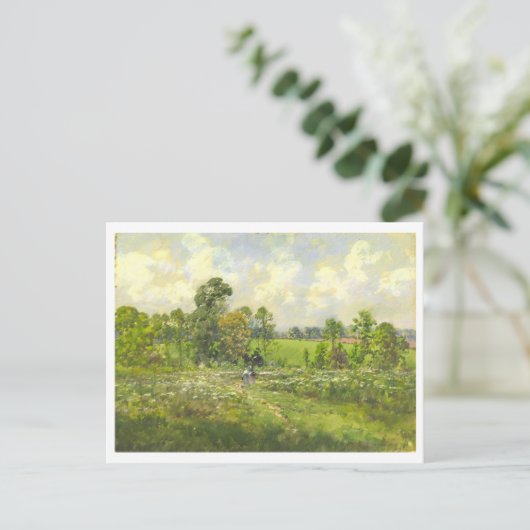 Bloemrijke weide schilderij briefkaart (Staand voorkant)