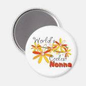 Bloemrijke Wereld koelste Nonna Magneet (Voorkant / Achterkant)