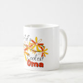 Bloemrijke Werelds Coolste Oma Koffiemok (Voorkant rechts)
