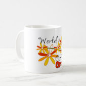Bloemrijke Werelds Coolste Oma Koffiemok (Voorkant links)