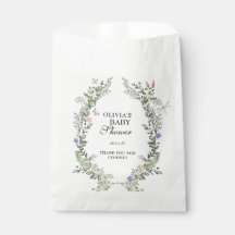 Bloemrijke Wilde Bloemen Boho Baby Shower Bedankt