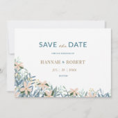 Bloemrijke Wilde Bloementuin Bruiloft Save the Dat Date (Voorkant)