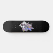 Bloemrijke Wolf I Persoonlijk Skateboard (Horizontaal)