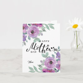 Bloemrijke Zalige Moederdagkaart Kaart