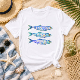 Bloemrijke Zeeleven Kunst van Vissen T-shirt