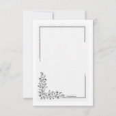 Bloemrijke zegen religieuze uitnodiging (Achterkant)