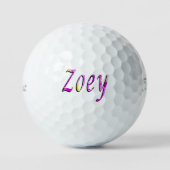 Bloemrijke Zoey Naam, Golfballen (Voorkant)