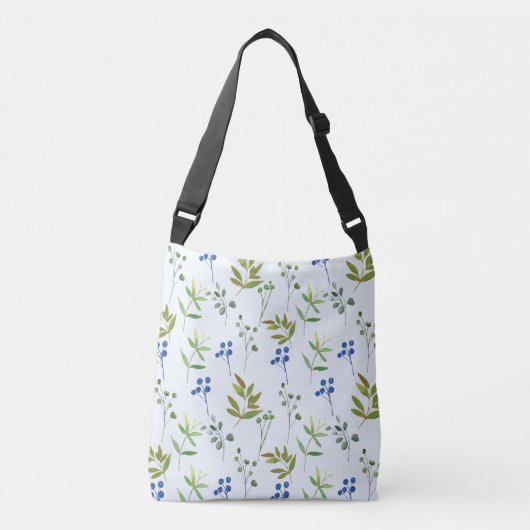 Bloemrijke Zwerverslust Crossbody Tas (Voorkant)