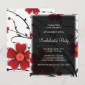 bloemrood; bachelorette kaart (Voorkant / Achterkant)