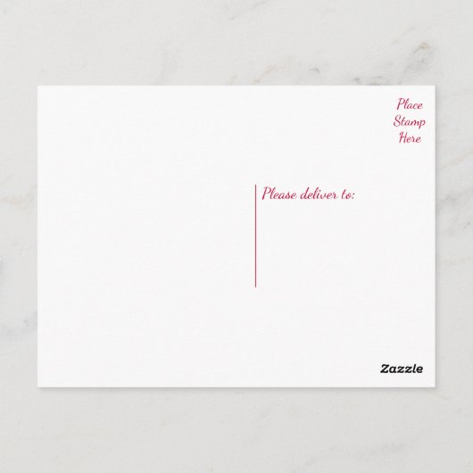 Bloemrood Dank u Bourgondische bloemen Briefkaart (Achterkant)