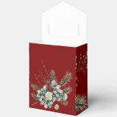 Bloemrood Wit Kerst Roos Vrijgezellenfeest Bedankdoosjes (Open)