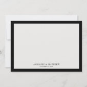 Bloemrood Zwart Gotische bruiloft Bedankkaart (Achterkant)