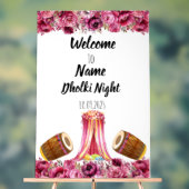 Bloemroze acryl Dholki nachtteken Acryl Bord (Neutraal)