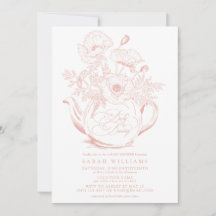 Bloemroze Baby is brouwen  meisje douche