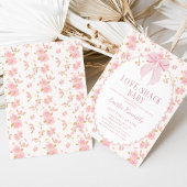 Bloemroze Fancy Love Shack Baby Baby shower Kaart