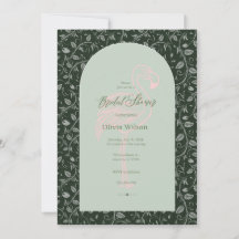 bloemroze flamingo Bridal Shower Invitation