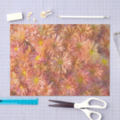 Bloemroze gele chrysant decoupage tissuepapier (Craft)