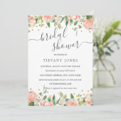 Bloemroze goud rustiek Vrijgezellenfeest Kaart (Staand voorkant)