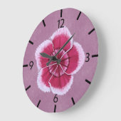 Bloemroze moderne Dianthus met de hand getekend Grote Klok (Hoek)