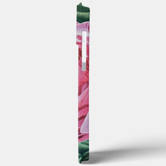 Bloemroze pioen Case-Mate iPhone case (Achterkant / Links)