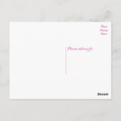 Bloemroze Rose Bloem Blank Briefkaart (Achterkant)