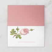 Bloemroze Rose Bloem Wedding Party Rozen Plaatskaartje (Buitenkant ongevouwen)