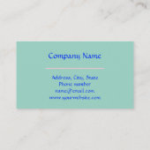 Bloemroze Rose Butterfly Waterverf Visitekaartje (Achterkant)