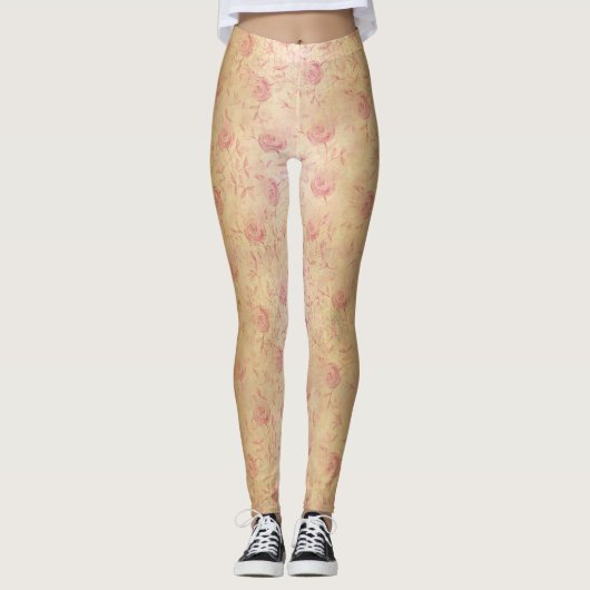 Bloemroze Rose Gold Shimmer Leggings (Voorkant)