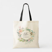 Bloemrozenkrans Bruidsmeisje Bachelorette Tote Bag (Achterkant)