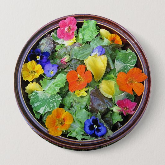 Bloemsalade Button (Voorkant)