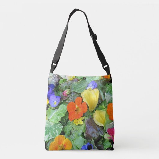 Bloemsalade Crossbody Tas (Achterkant)
